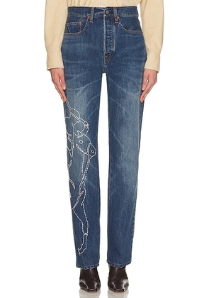 Polo Ralph Lauren Straight Leg in Junesel Wash - Blue. Size 24 (also in 25, 26, 27, 28, 29).