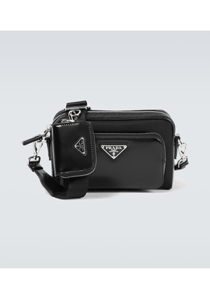 Prada Leather-trimmed crossbody bag