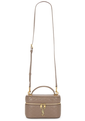 Saint Laurent Gaby Vanity Bag in Plaza Taupe - Taupe. Size all.