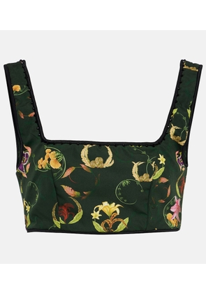 Agua by Agua Bendita Amanda Marina embroidered crop top