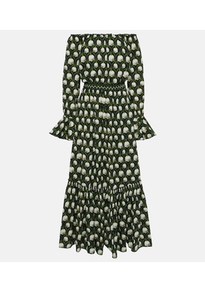 Agua by Agua Bendita Almendra Perla cotton poplin maxi dress