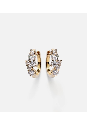 Sydney Evan Huggie 14kt gold earrings with diamonds