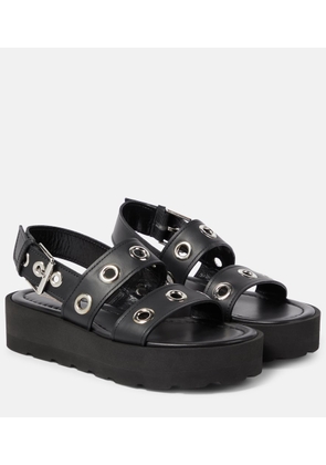 Gianvito Rossi Leather platform sandals