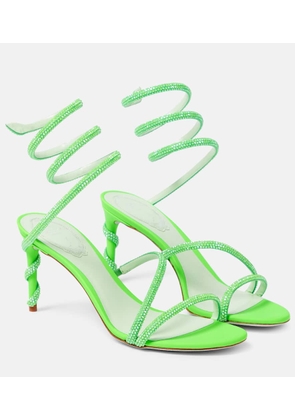 Rene Caovilla Margot embellished satin sandals