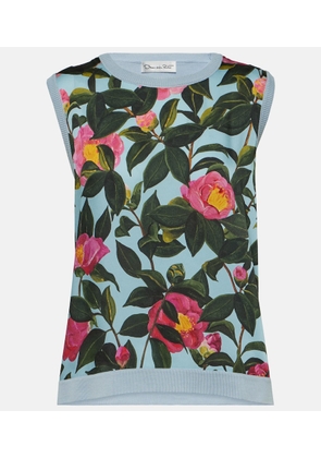 Oscar de la Renta Floral vest