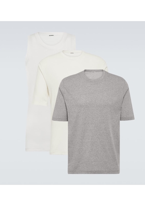 Jil Sander Set of 3 cotton jersey tops