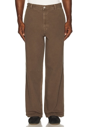 SAMSOE SAMSOE Sabruce X Trousers in Washed Canteen - Brown. Size 46 (also in 48, 50, 52, 54).