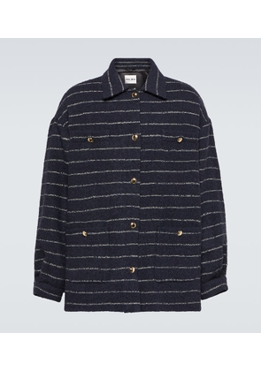 Miu Miu Striped wool-blend boucle jacket