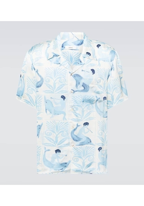 Commas Printed bowling shirt