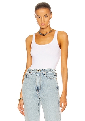 Wolford Jamaika String Bodysuit in White - White. Size L (also in XS).