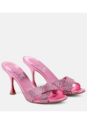 Christian Louboutin Mariza Is Back embellished suede mules