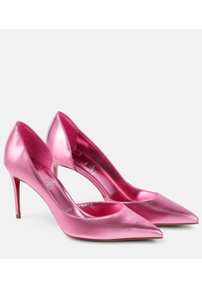 Christian Louboutin Iriza 85 metallic leather pumps