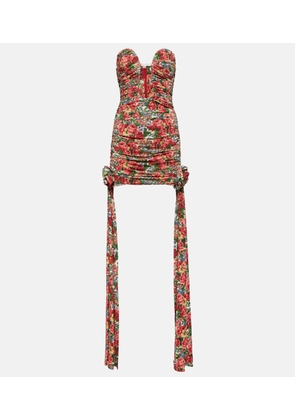 Magda Butrym Floral ruched minidress