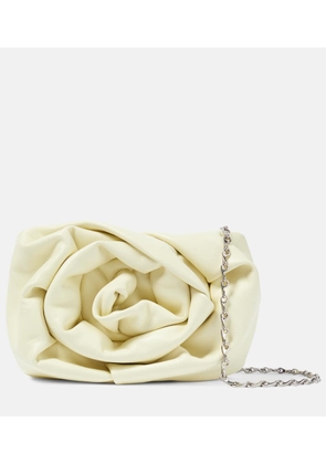 Burberry Rose gathered leather clutch