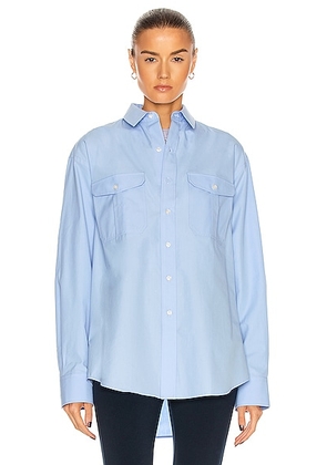 WARDROBE.NYC Oversize Shirt in Blue - Baby Blue. Size L (also in XL).