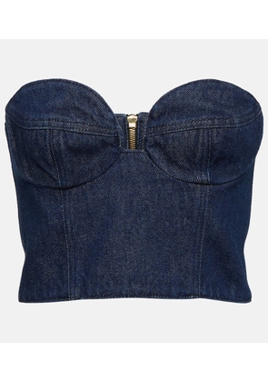 Magda Butrym Denim bustier top