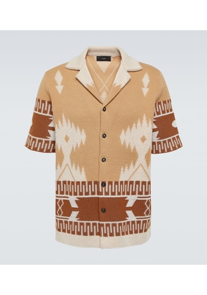 Alanui Icon Piquet cotton jacquard shirt