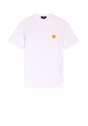 VERSACE T-Shirt in Bianco Ottico - White. Size M (also in S).