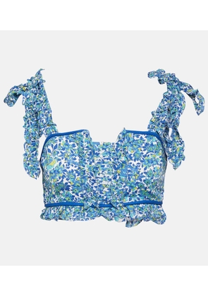 Poupette St Barth Ariane floral crop top