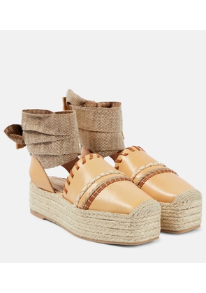Ulla Johnson Leather platform espadrilles