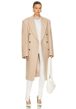 WARDROBE.NYC x Hailey Bieber HB Coat in Beige - Beige. Size L (also in M).