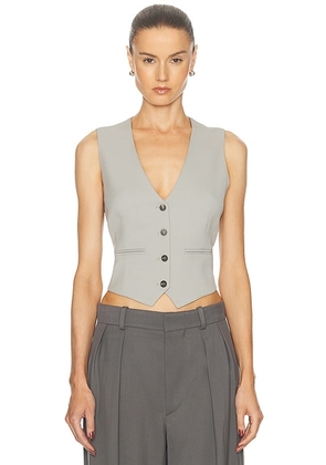 WARDROBE.NYC Waistcoat in Cement - Grey. Size XL (also in ).
