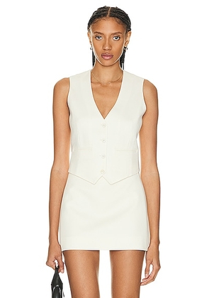 WARDROBE.NYC Tailored Vest in Off White - Cream. Size XXS (also in ).