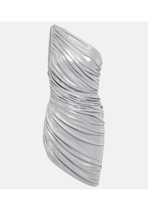 Norma Kamali Pickleball Diana ruched lame minidress