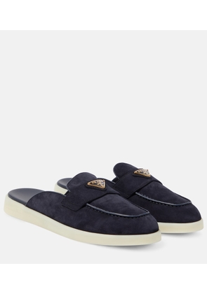 Prada Saint Tropez suede slippers