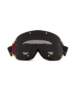 YNIQ Eyewear Model Four Goggle in Black & Gold - Black. Size all.