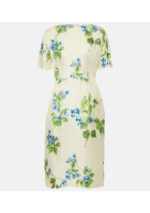 Prada Silk-blend midi dress