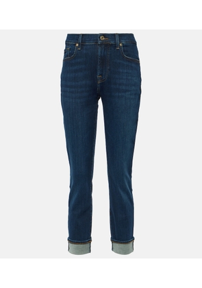 7 For All Mankind High-rise skinny jeans