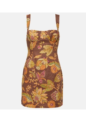 SIR Floral linen minidress