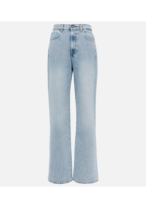 7 For All Mankind High-rise straight-leg jeans