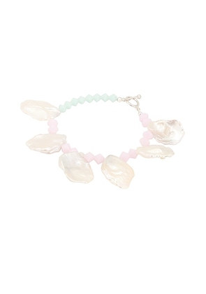 Zycloom Naxos Bracelet in Pink  Blue  Pearl  & Sterling Silver - Multi. Size all.