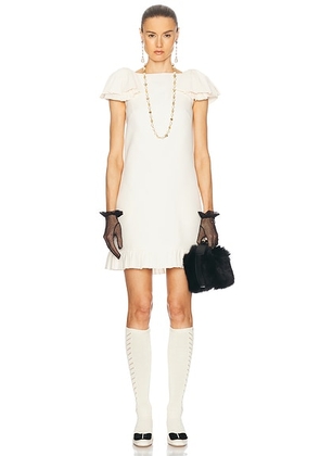 Valentino Crepe Couture Dress in Avorio - Beige. Size 36 (also in ).