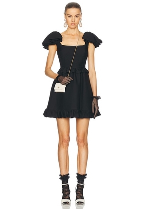 Valentino Crepe Couture Dress in Nero - Black. Size 36 (also in ).