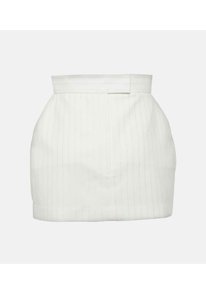 Alex Perry High-rise pinstripe miniskirt