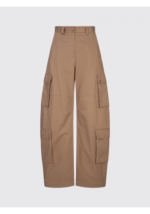 Pants MSGM Woman color Brown