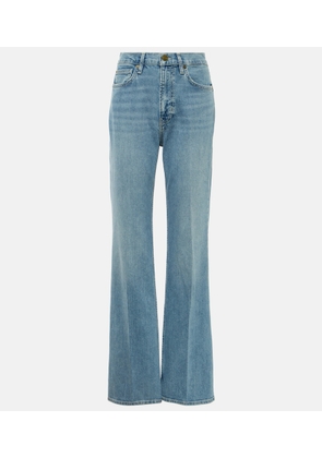 Frame The Slim Stacked high-rise straight jeans
