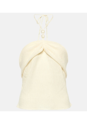 Magda Butrym Embellished halterneck top