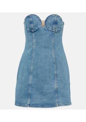 Magda Butrym Denim corset dress