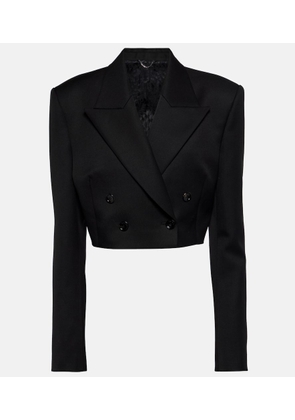 Magda Butrym Double-breasted cropped wool blazer