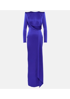 Alex Perry Draped satin gown