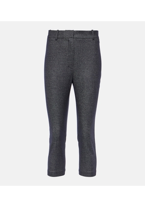 Magda Butrym High-rise wool and cotton cropped pants