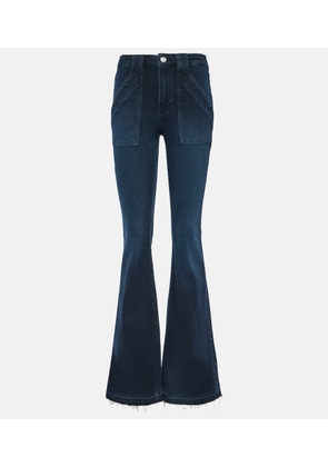 Frame Le High Flare Trapunto high-rise flared jeans