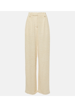 Magda Butrym High-rise boucle wide-leg pants