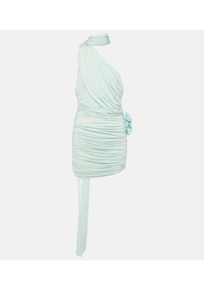 Magda Butrym Scarf-detail ruched jersey minidress