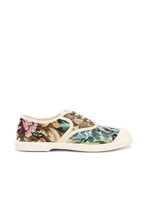 Valentino Garavani Bay By Bay Sneaker in Multicolor Floreale & Ivory - Blue,Green. Size 36.5 (also in 37, 37.5, 41).