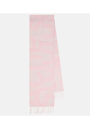 Acne Studios Logo wool-blend scarf
